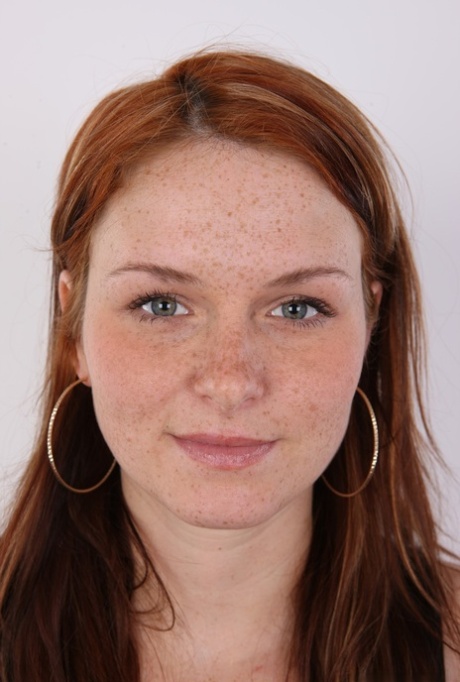 Freckled redhead Adela takes off all her clothes for the very first time 20897027