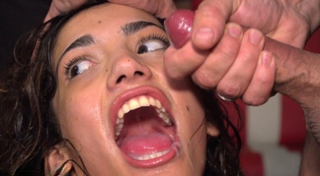 Two girls are humiliated in public before forced into sex at a club 63917739