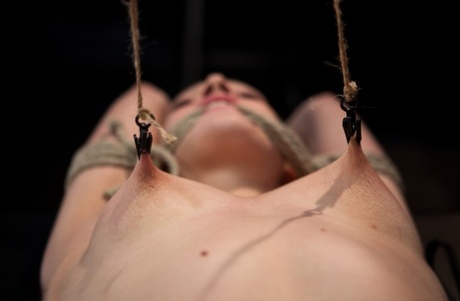 Female slave endures brutal nipple torture before being allowed to masturbate 38697044