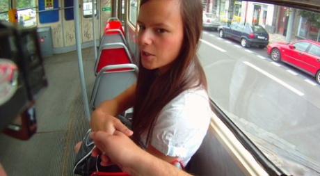 Petite girl Amanda has sex in the bushes for some badly needed cash 22693676