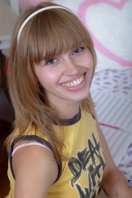 Cute young girl Aina Barnes lets loose with a scream during ass to mouth sex 30129149