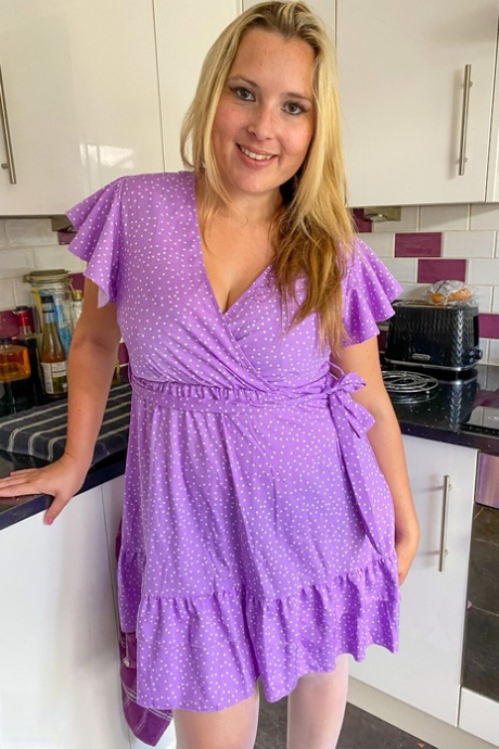 Older blonde masturbates with a sex toy after exposing herself in a garden 14793325