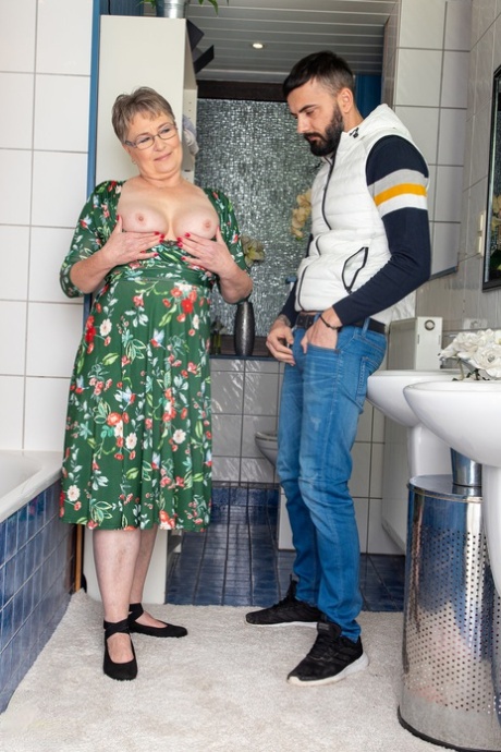 Thick nan participates in sexual intercourse with a younger lad 62530192
