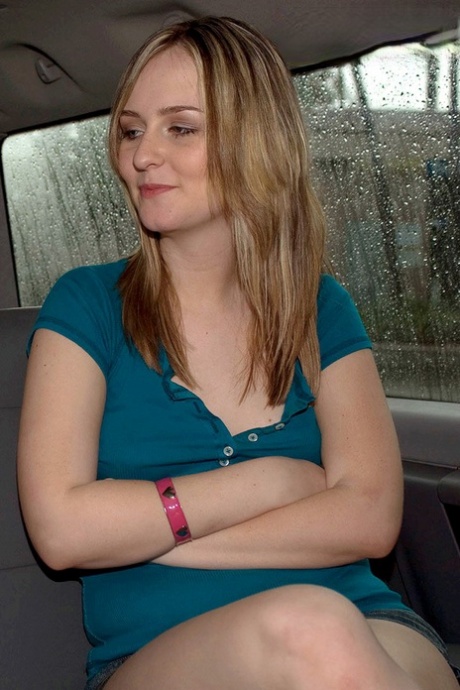 Young blonde Jayden Moore has sex in a vehicle after hitchhiking a ride 49448476