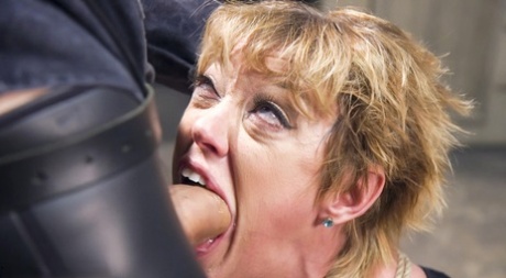 Mature woman Dee Williams has her asshole penetrated while in bondage 76536648