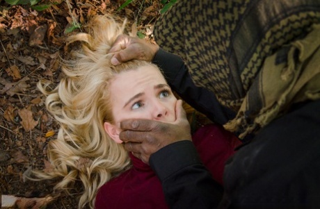 Blonde girl Alina West is captured and tied up to be used as a sex slave 14864731