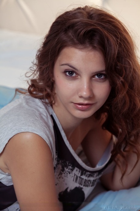 Flat chested teen Emma Sweet exposing shaved pussy if glamour shoot 35500372