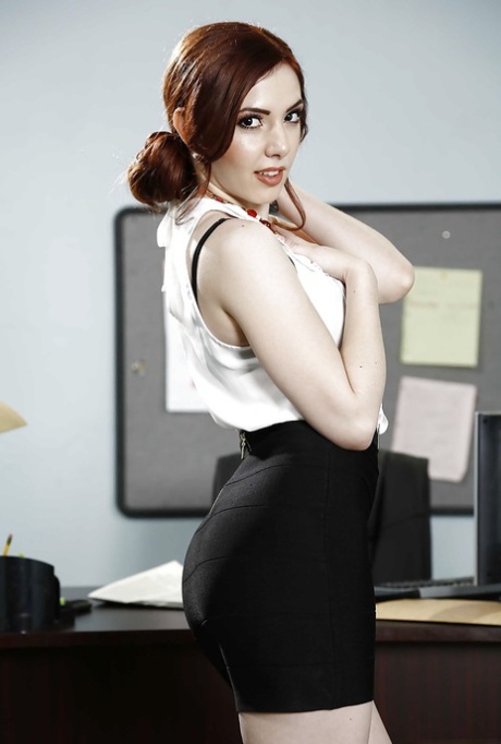 Office undressing action with a wonderful secretary Ember Stone 83476041