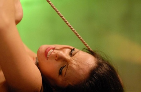 Bound and cuffed female Daisy is used as her Master see fit to use his slave 76702497
